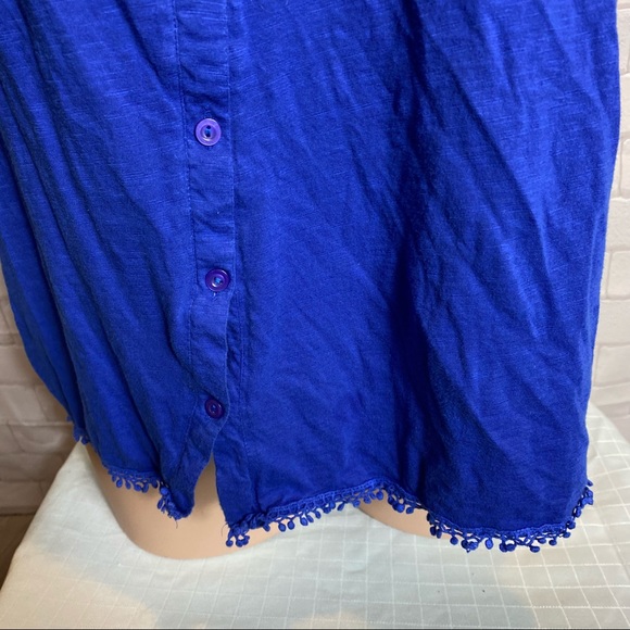 CARIBBEAN JOE Women’s Blue Top Plus Size 3X - Picture 3 of 4